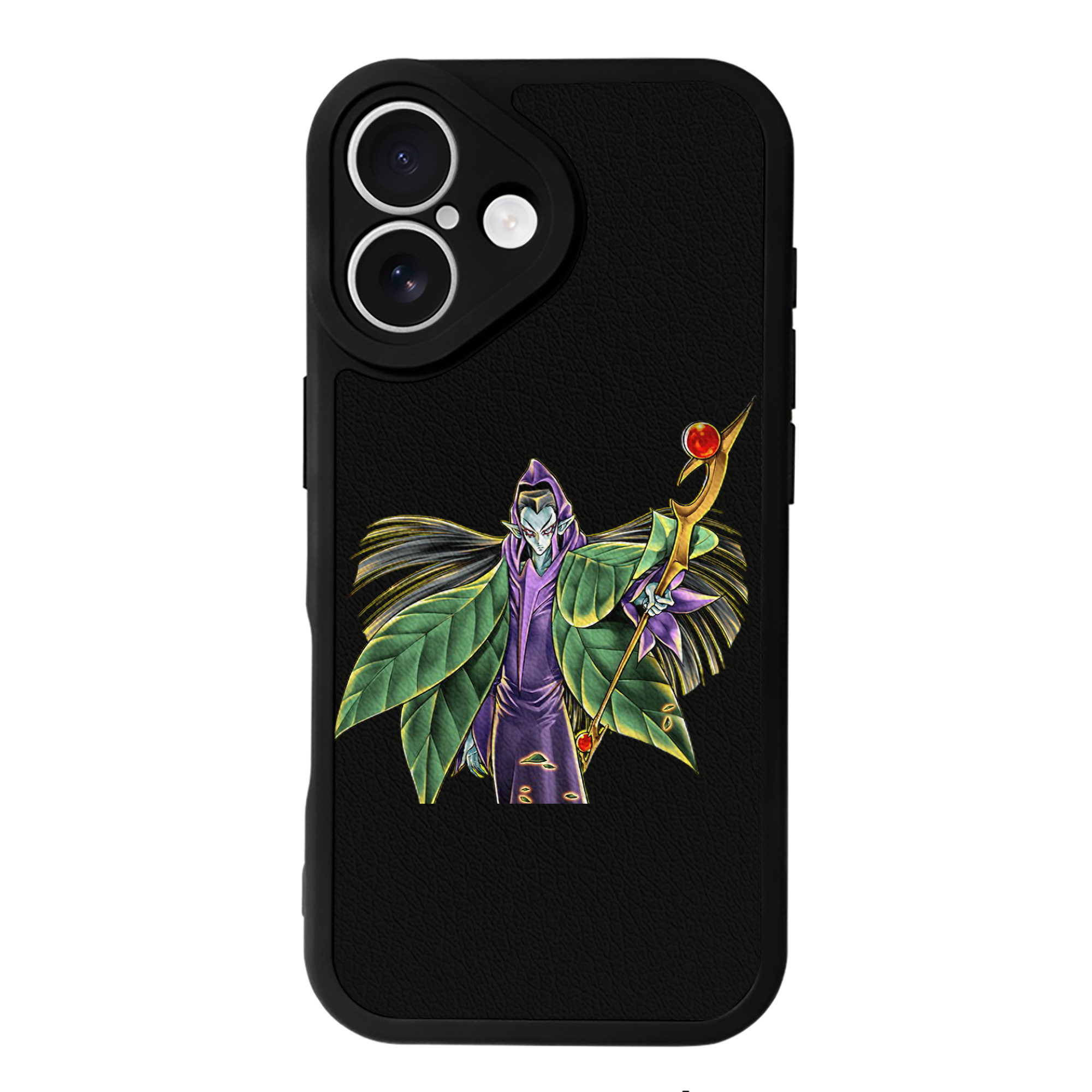 （画像用） 遊☆戯☆王 Yu-Gi-Oh! 【iPhone 16シリーズ対応】シリコンスマホケース（レザー調） 材質：シリコン